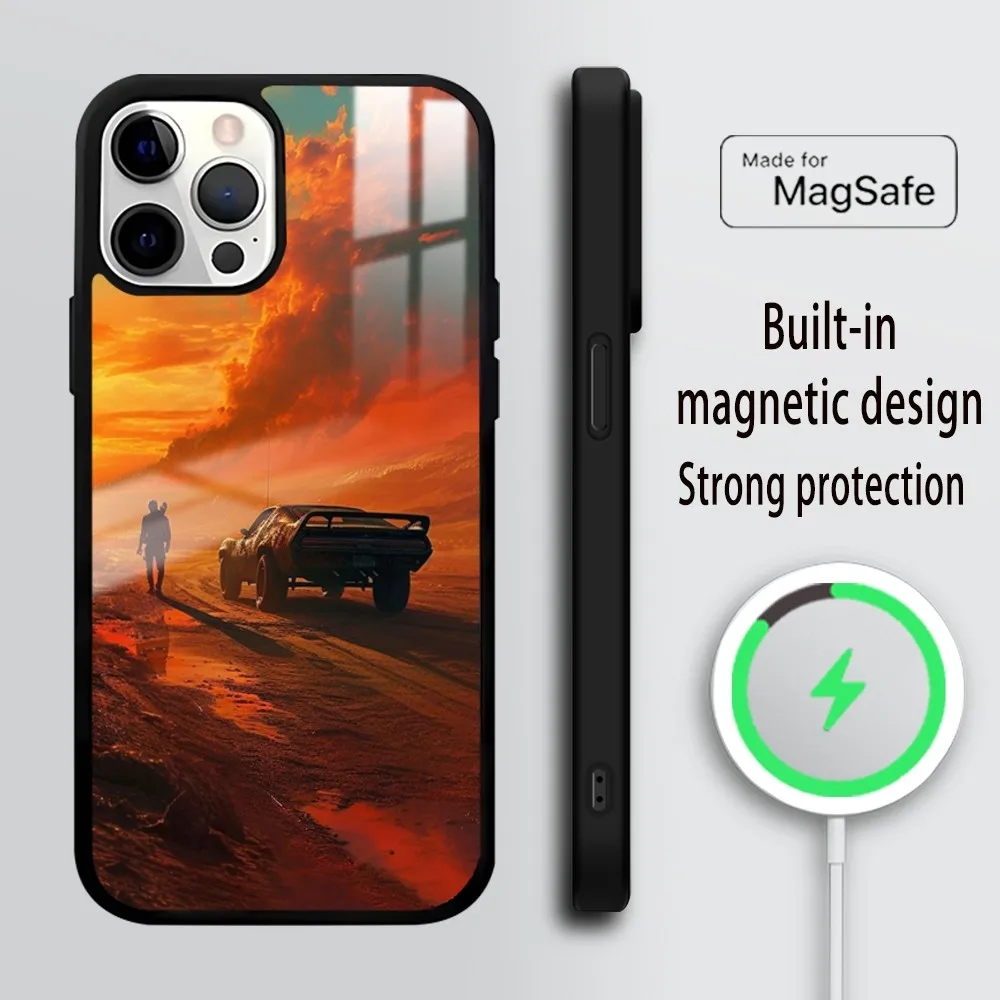 Mad M-Max Phone Case For iPhone 16 15 14 13 12 11 Pro Max Plus Mini Mirror Wireless magnetic case