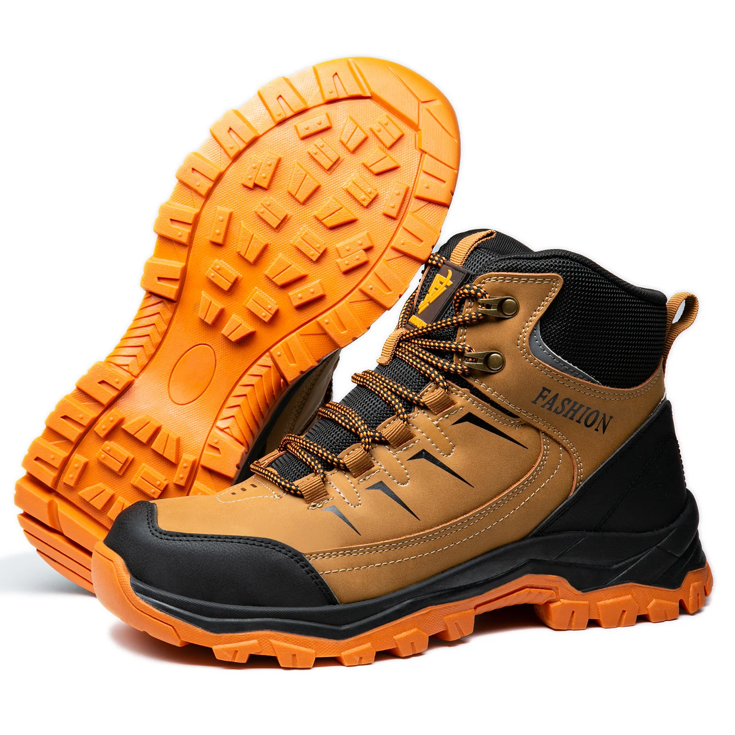 

steel toe boots construction shoes for men anti-smash puncture proof safety shoes non-slip work shoes industrial safety boots