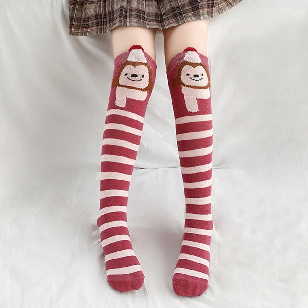 

3Pairs Kids Cartoon Cotton Knee Socks Children High Socks Warm Soft Breathable Comfortable Girls Boys Kids Sock