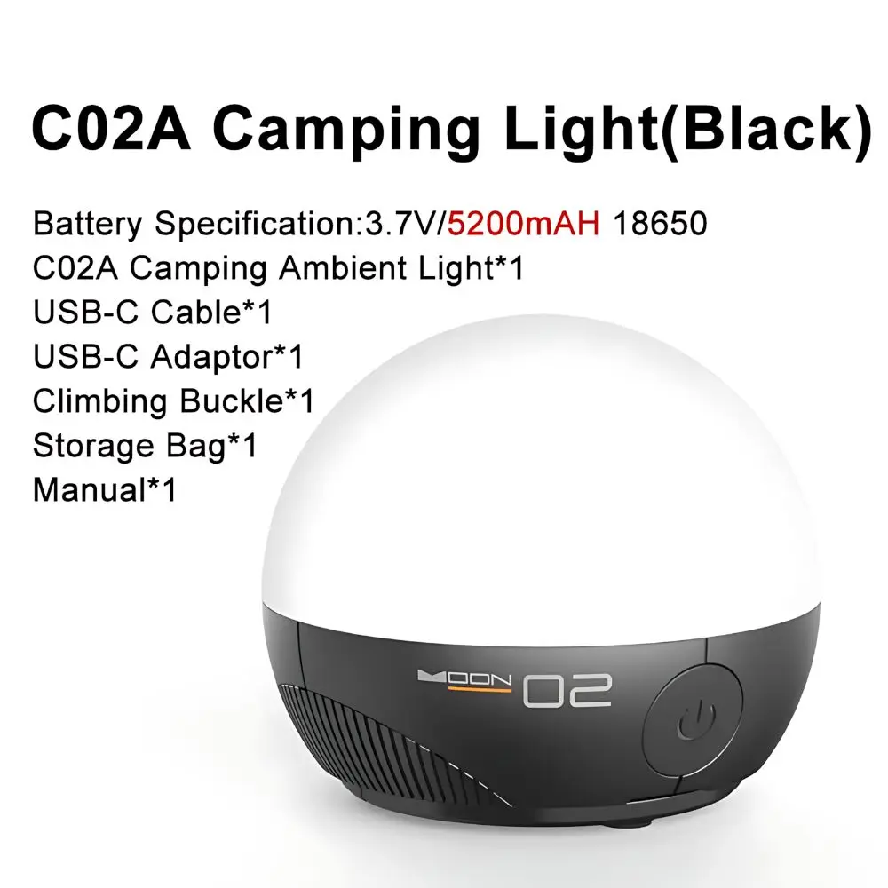 Touch Control Portable Camping Light With Hook Long Battery Life Rechargeable Light Mini Lantern Emergency Portable