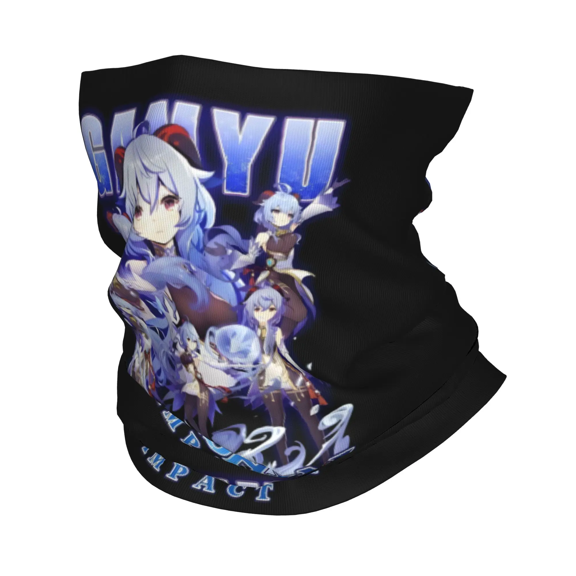 لعبة Anemo Geo Pyro Hydro Genshin Impact GANYU باندانا الرقبة الجراب للتزلج الدراجات التفاف وشاح Cryo Electro Dendro عقال #1