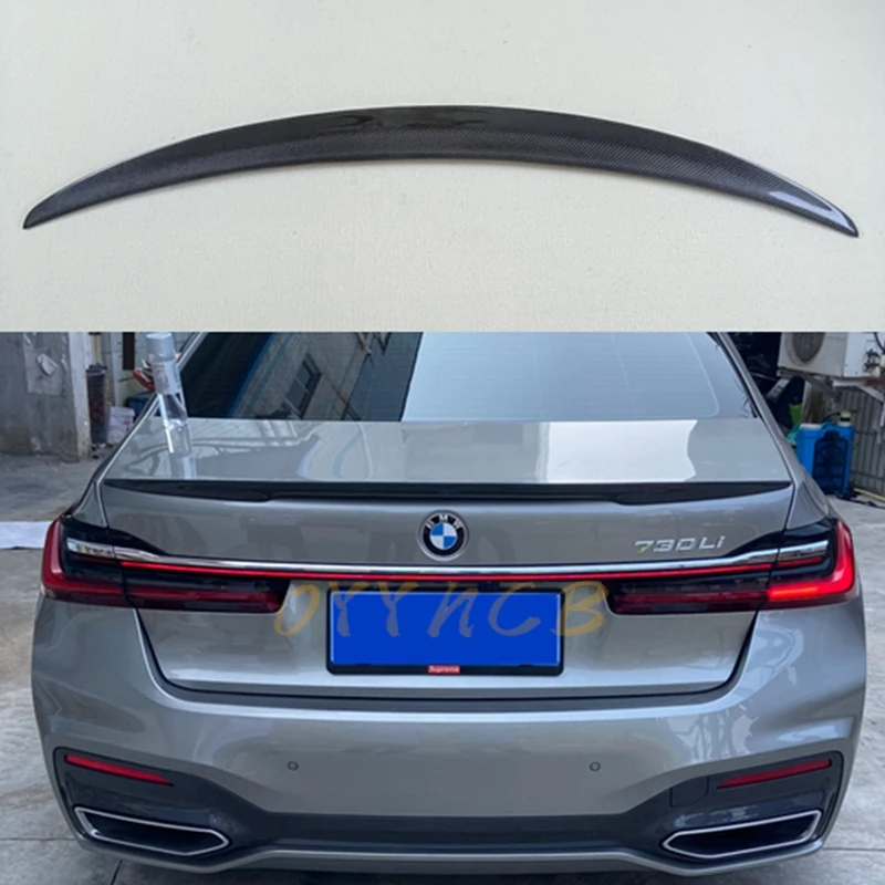 

FOR BMW 7 Series G11 G12 740i 750i 760i Sedan P Style Carbon Fiber Rear Spoiler Trunk Wing 2016-2021 FRP Forged carbon