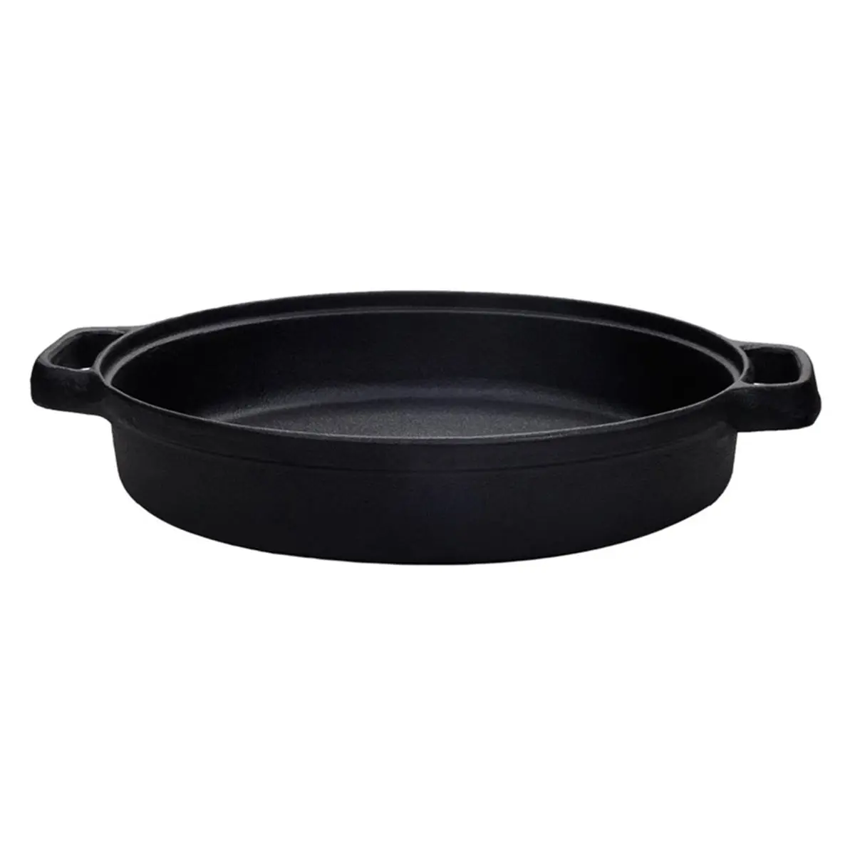 Thickened Cast Iron Skillet Nonstick Cooking Pot Household Round Edge Ergonomic Handle Even Heating Cast Iron Soup Pot