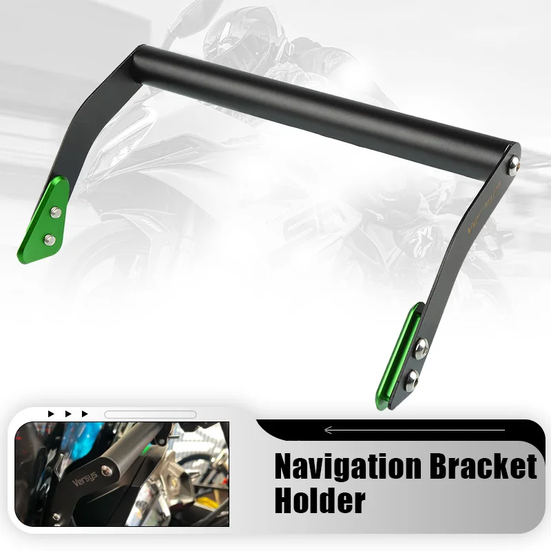 

Motorcycle Accessories GPS Navigation Plate Bracket For KAWASAKI Versys KLE 650 KLE650 2015-2021 2022 2023 Phone Holder Support