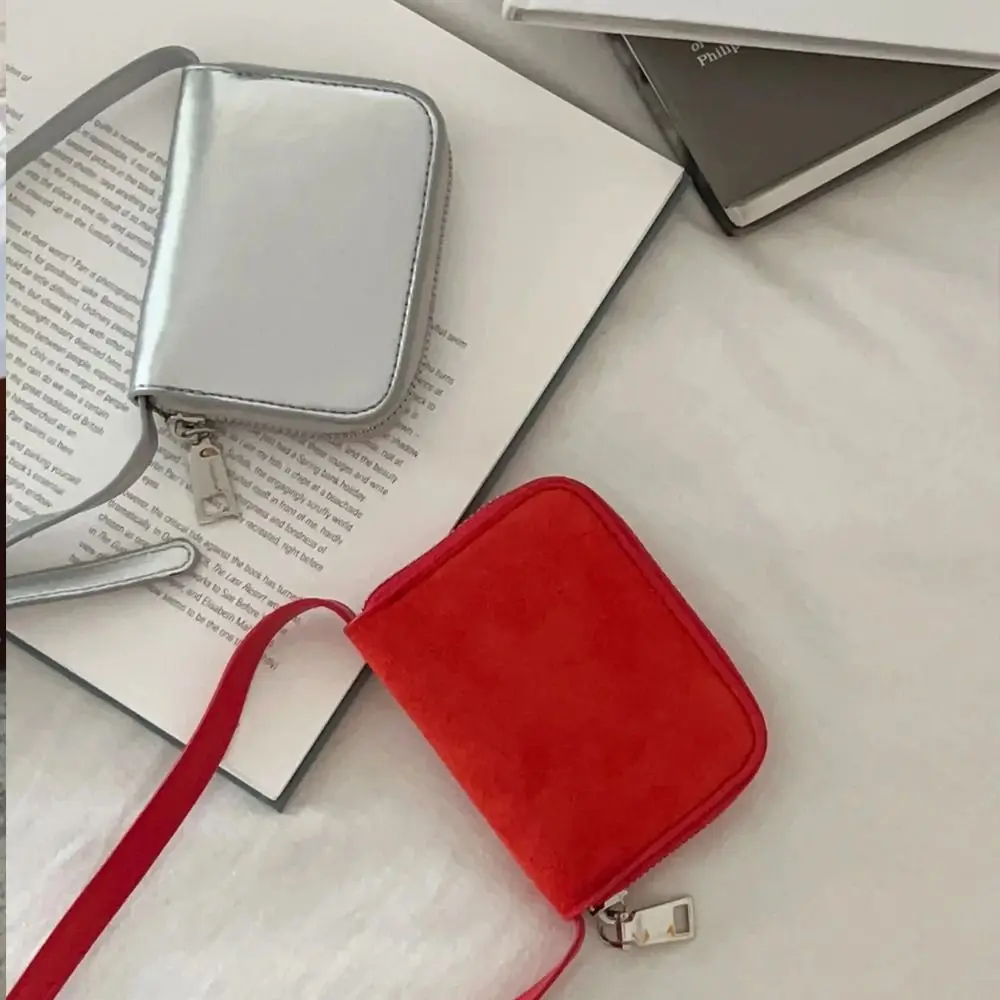 

Onuk Same Style Crossbody Card Bag Korean Style Solid Color Mini Shoulder Bag Card Pocket Clutch Bag Small Crossbody Bag Outdoor