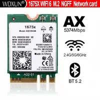 AX210 AX210NGW 1675x AX1675x Wi-Fi 6E 802.11AX Banda dual 2.4G 5G 6G 5374mbps Bluetooth 5.2 M.2 NGFF tarjeta wifi