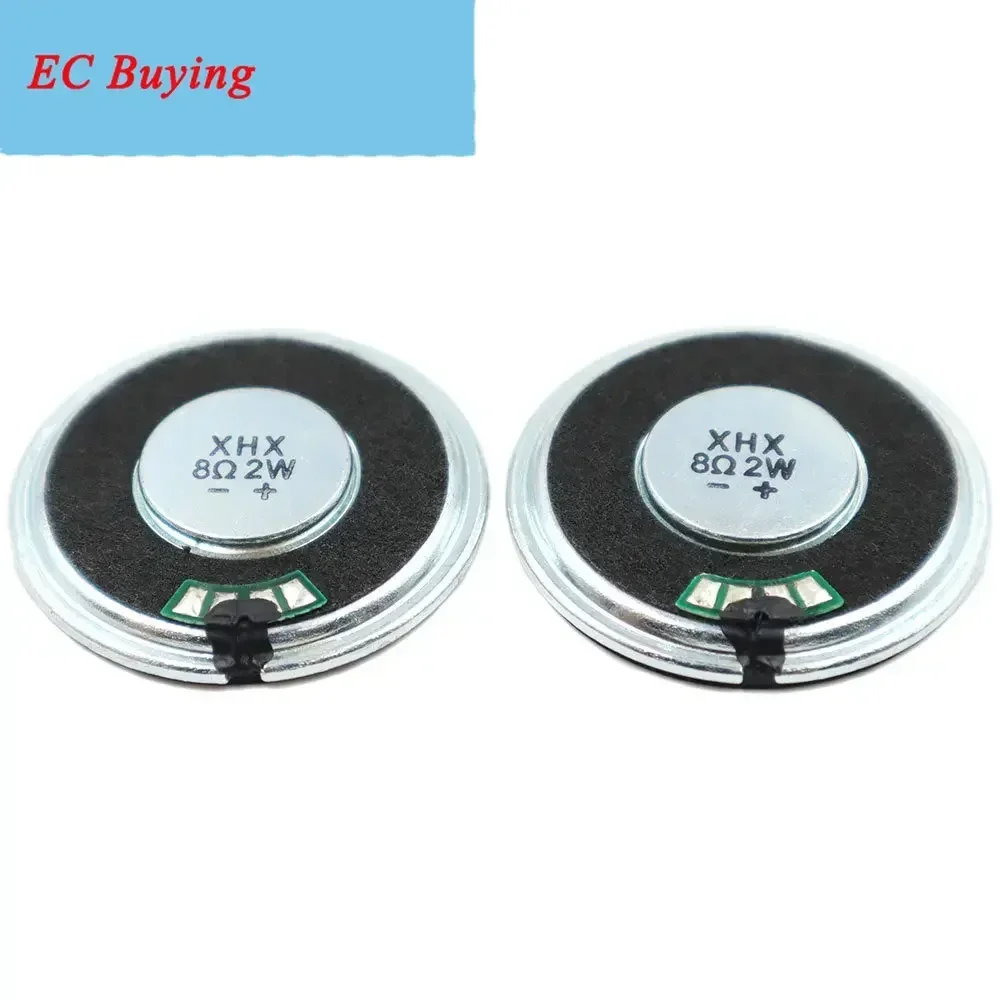 2 قطعة 36 مللي متر 8Ohm 2 واط الحديد حالة المغناطيس الداخلي المتكلم رقيقة جدا 36*5 مللي متر قطر 36 مللي متر 8 أوم 2 واط بصوت عال المتكلم مكبر الصوت #4
