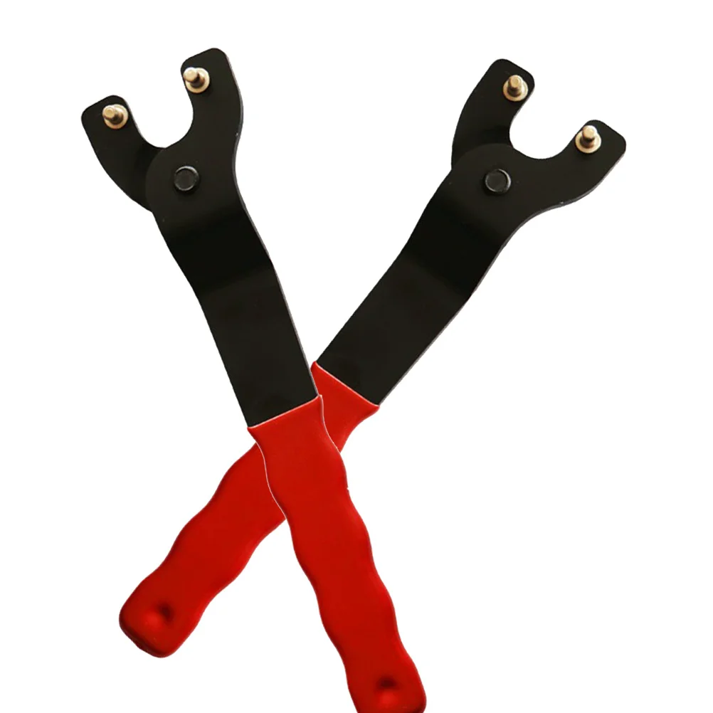 

Adjustable Angle Mill Wrench Red Cemented Carbide Material Durable Pin Spanner Wrench for Electric Trimmer Cutter Machine Repair