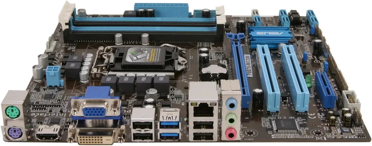 اللوحة الأم ASUS P8B75-M/CSM LGA 1155 Intel B75 2 × DDR3 16GB دعم Core i3-2130 G2020 3240 2320 3570 3770 G540 وحدة المعالجة المركزية مايكرو ATX