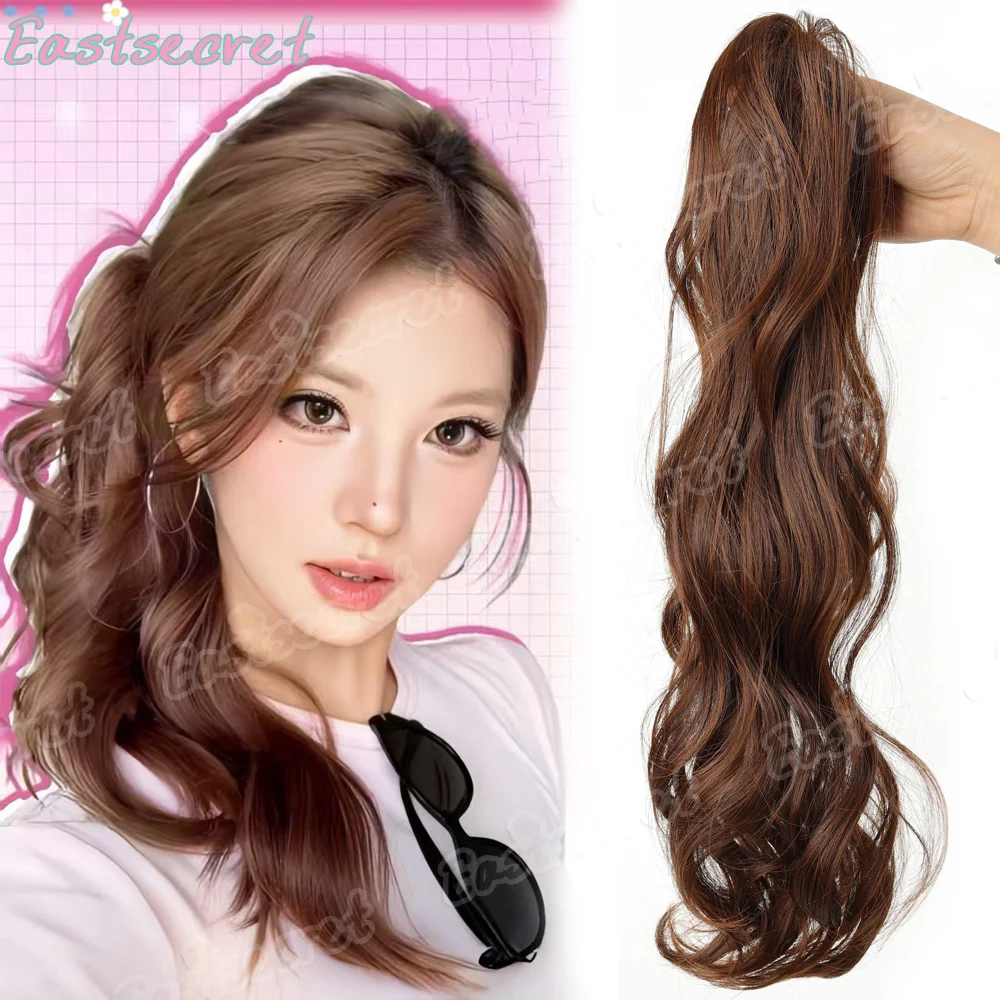 

Синтетический парик EAST, женский хвост, маленькая ручка, зажим в стиле Лолиты, боковой галстук, низкий хвост, пушистый парик увеличенного объема