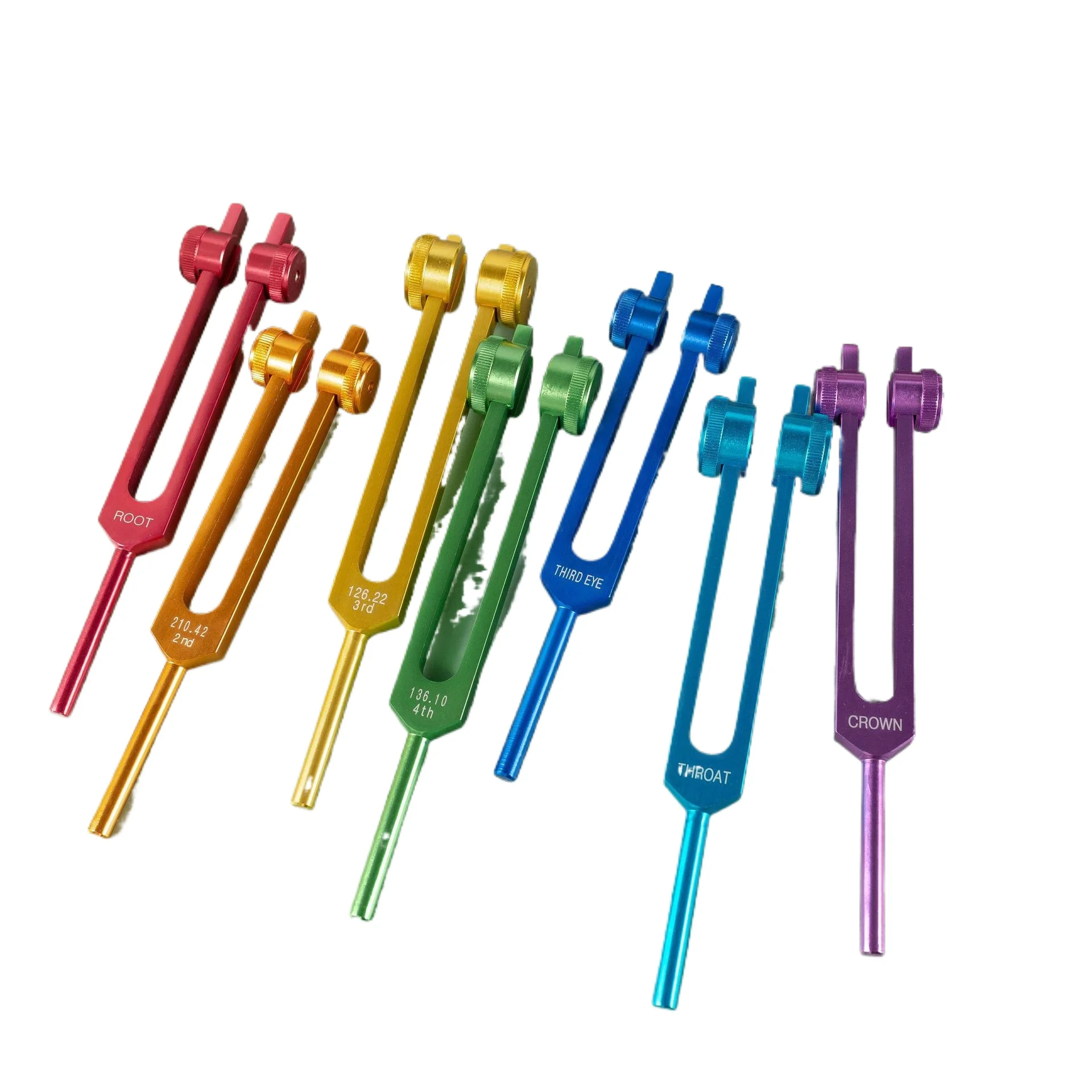 Color Tuning Fork Set, Aluminium Tuner Fork194.18 210.42 272.2 141.27