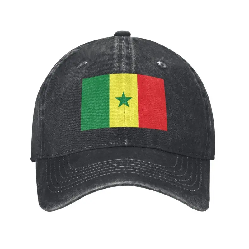 Personalized Cotton Flag Of Senegal Baseball Cap Outdoor Women Men's Adjustable Dad Hat Summer