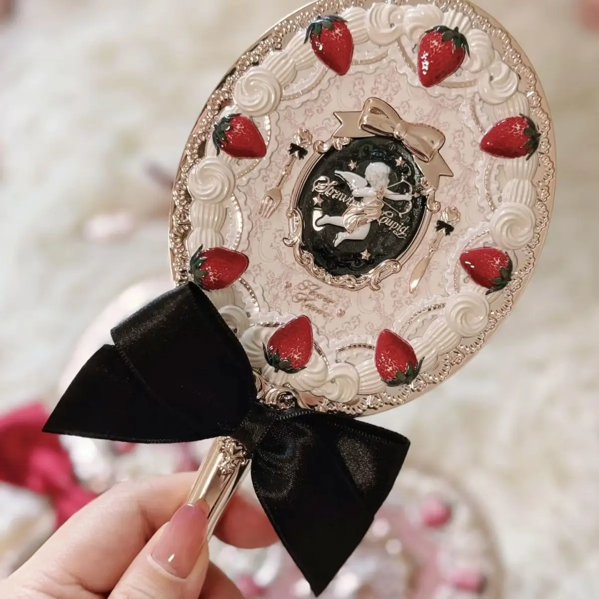 Flower Knows Summer Night Series Prinsesstijl Hoog uiterlijkniveau Draagbare handspiegel Make-up Kleine engel Cadeau