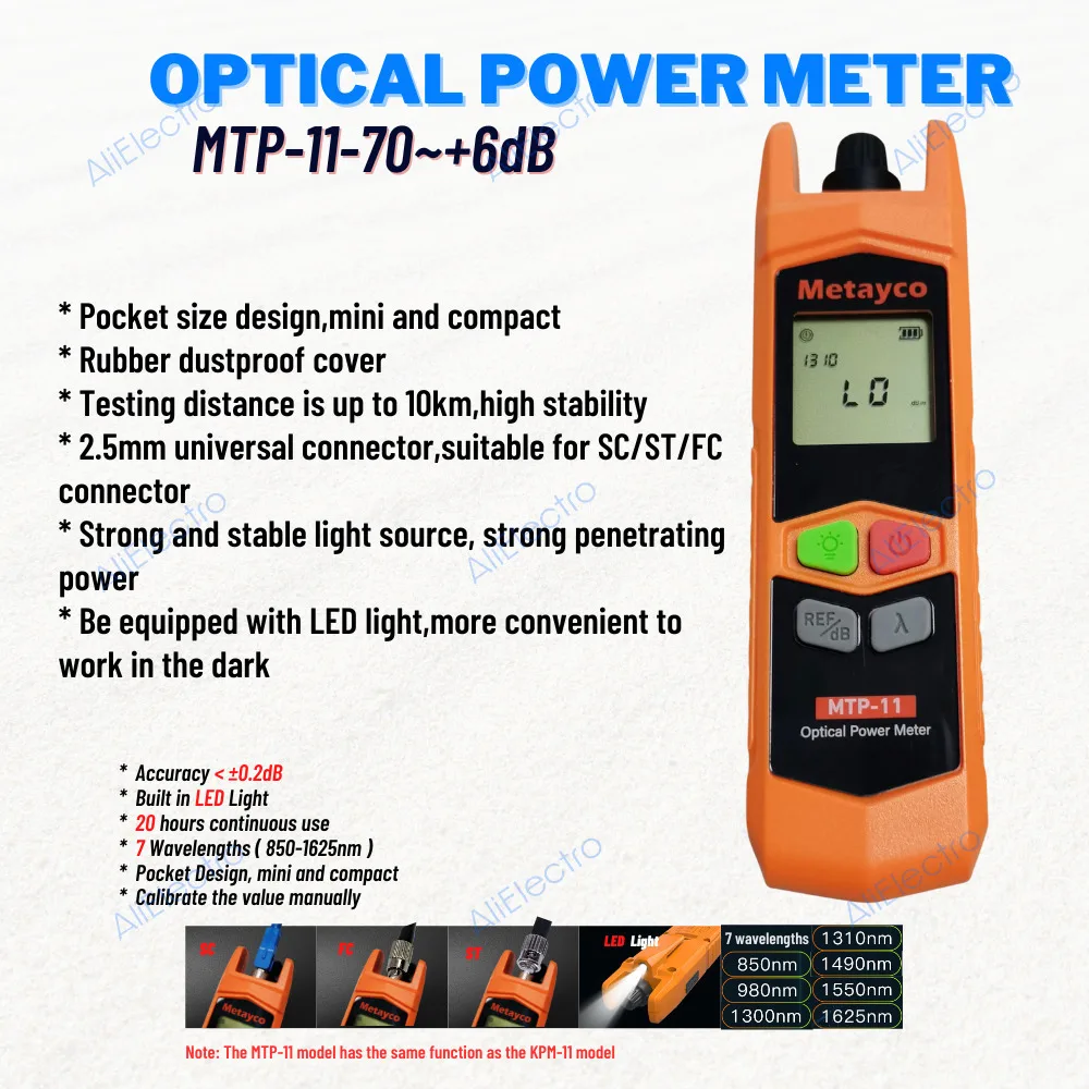 Hot Fiber Optic FTTH Tool Kit with Fiber Cleaver FC-6S or SKL-6C Optical Power Meter 10MW Visual Fault Locator Wire stripper