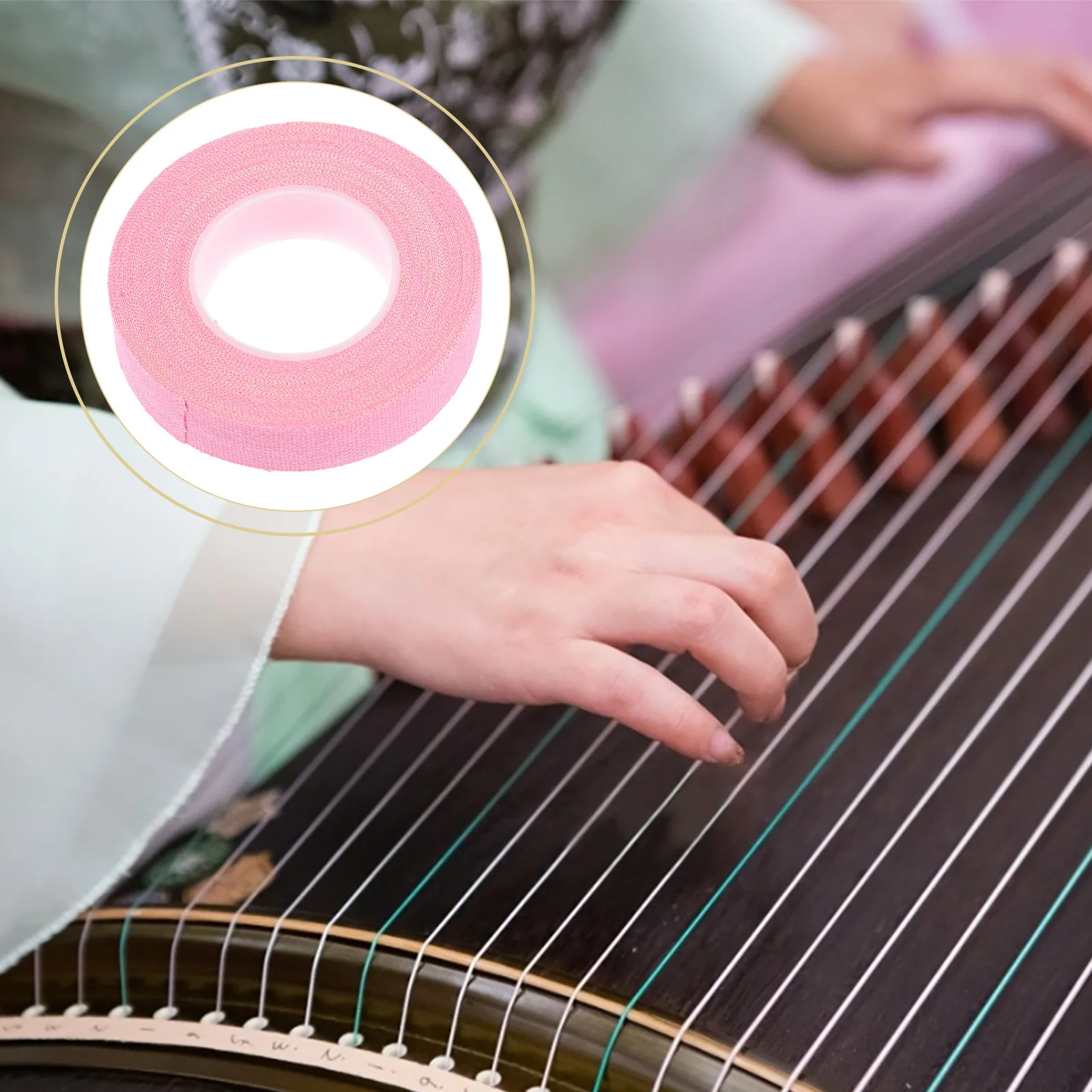 5 قطعة Guzheng إصبع واقية تنفس أشرطة لاصقة مرنة مسمار الشريط للاعبين Pipa Guzheng لوازم المرحلة المهنية