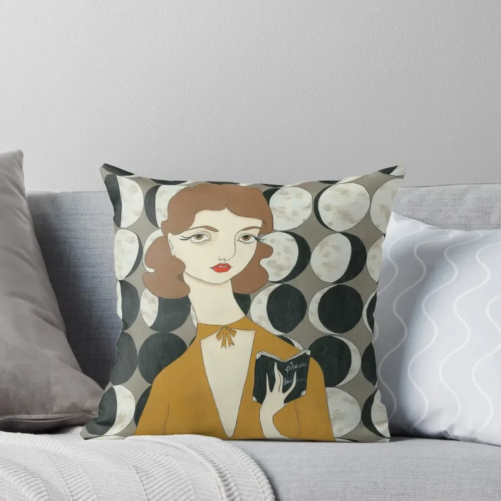 

Moon Phases Woman Throw Pillow Custom Cushion Pillow Cover