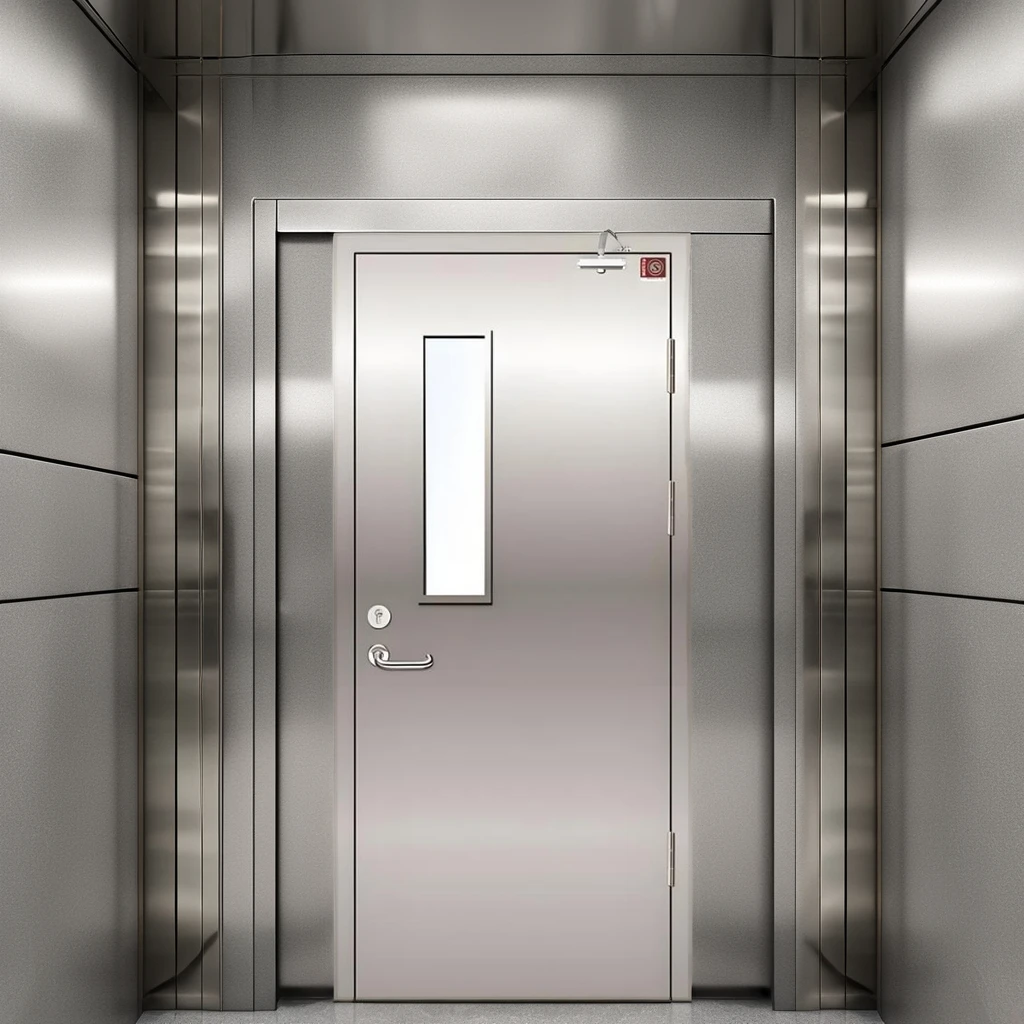 Customized Standard Steel Entry Fire Rated Doors Exterior Metal Soundproof for Communal Fire Exits for Application