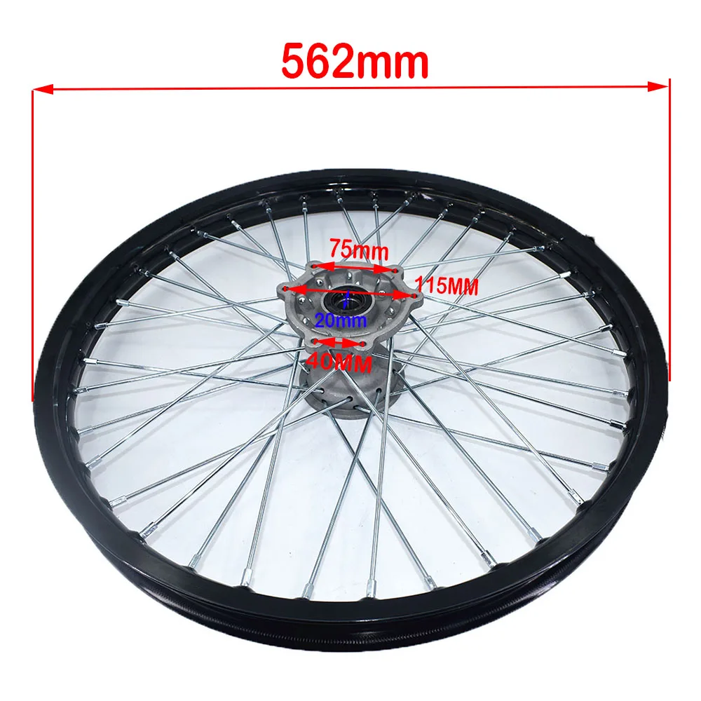 Motorcycle 1.60x21 inch Front Rims Aluminum Alloy Wheel Rims 1.60-21\