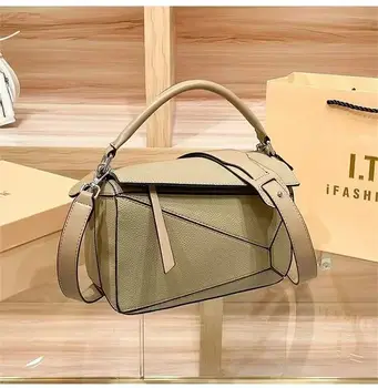 2024 街頭潮流女士手提包 牛皮真皮編織包 奢華設計師女士手提包 BLO1 10 最佳銷售 真皮編織包 - №5