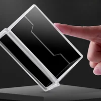 Business Card Stand Creative Transparent Acrylic Card Storage Box Business Large Capacity Card Box 2