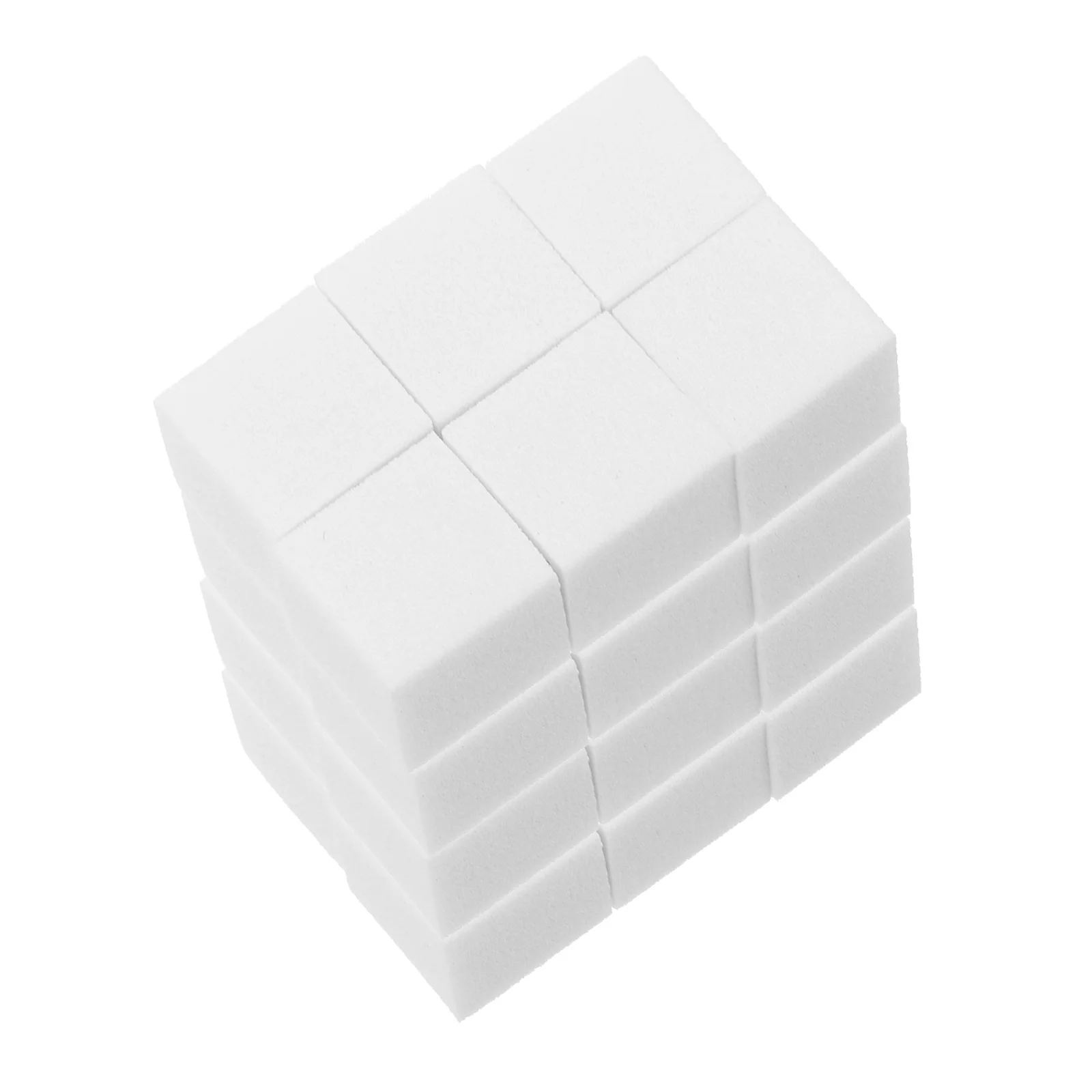 100 Stück Nagelschwamm, kleine quadratische Form, glattes Mischen, Acryl, Nagelkunst, Maniküre, Make-up-Werkzeug, französische Spitze, präzise Anwendung, weich