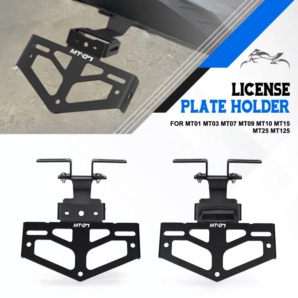 

MT 125 MT 25 Motorcycle License Plate Bracket Holder With led light FOR Yamaha MT01 MT03 MT07 MT09 MT10 MT15 MT 15 MT25 MT125