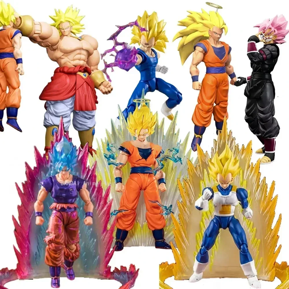 

In Stock Dragon Ball Demoniacal Fit SHF Anime SSJ 3 4 Majin Buster Shining Soul Chosen Ones Goku Action Figure Toy Model Gift