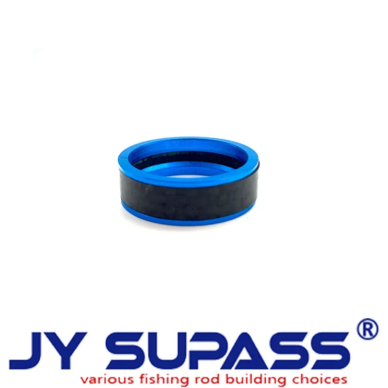 JY SUPASS 2pcs R6 fishing rod building kit Trim Ring For Fuji Reel Seat Carbon Fiber wholesale  DIY fishing rod Repair