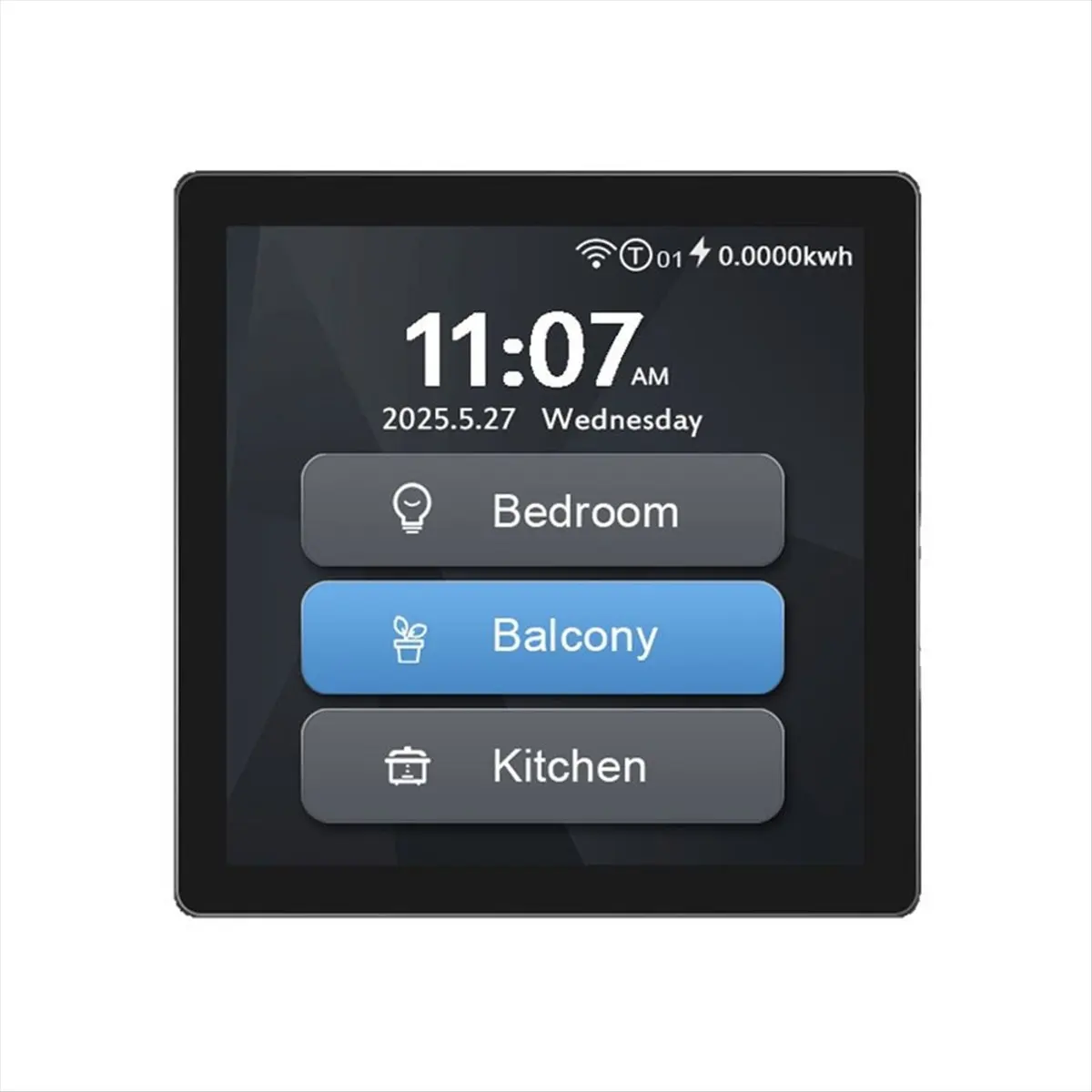 Okay Tuya WiFi 4inch Touch Screen Smart Switch Support 1/2/3Gang/Curtain/Roller Blind Switch 6in1 Multi Language for Alexa
