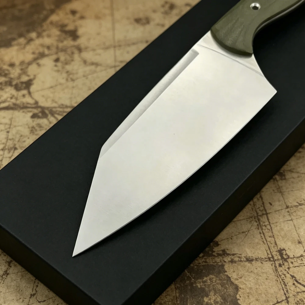 Premium 4010BK-01 Full Tang Fixed Blade Knife D2 Steel G10 Handle for Camping Hiking Outdoor Tool Ideal Gift for Men Collection