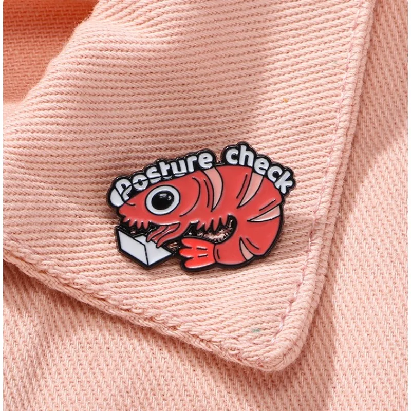 

Cartoon Cute Lobster Drip Oil Alloy Brooch Badge Pin Decoration for DIY Clothes Bags Shoes Hat Scarf T-shirt Jeans Wholesale