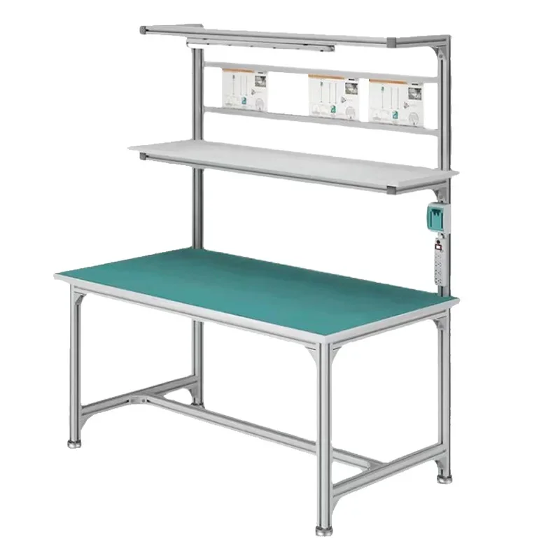 Factory Wholesale Esd Assembly Line Workbench Laboratory Work Benches Aluminium Profile Workstation