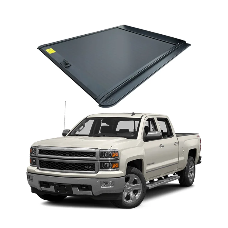 

Factory Aluminum Retractable Roller Shutter Electric Tonneau Cover Truck Bed Cover for Chevy Silverado 1500
