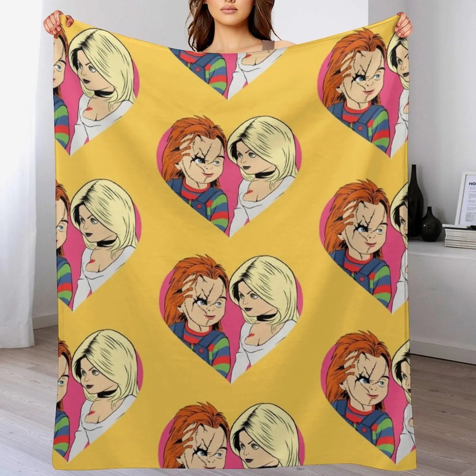 

Chucky and Tiffany Throw Blanket Comforter Decoratives Blankets
