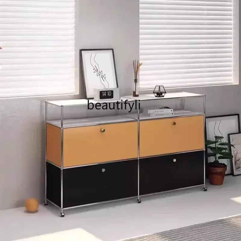 Usm Mid-Ancient RVS TV-kast Opbergruimte Moderne Module Combinatie Dressoir Kast Woonkamer Ladekast