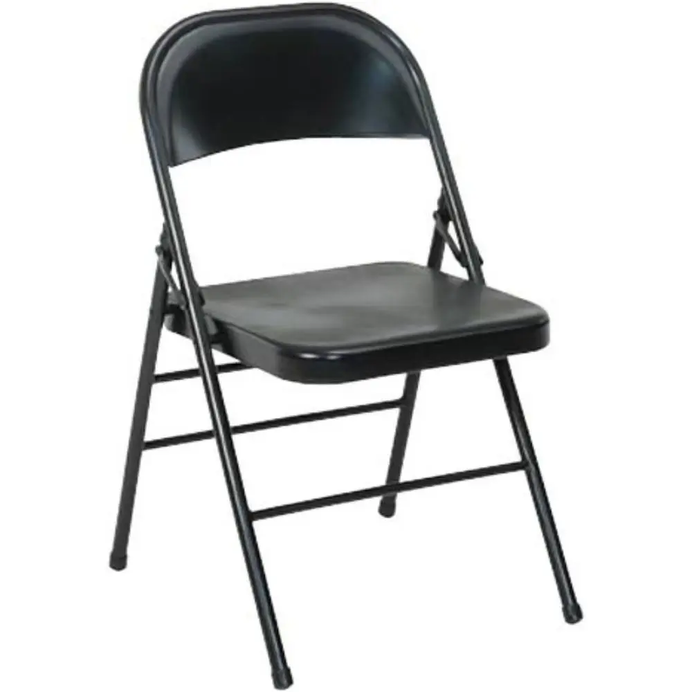 

Стальной складной стул (4 шт.) [Набор из 4 шт.] Цвет: Черный