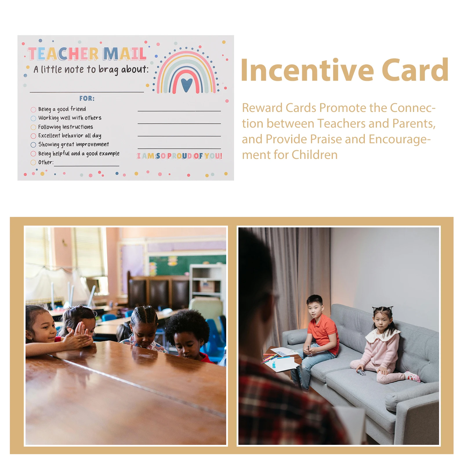50 قطعة بطاقات مكافأة ملهمة الفصول الدراسية بطاقات بريدية حافزة لسلوك جيد المعلم أدوات التعاون بين الوالدين ل #3