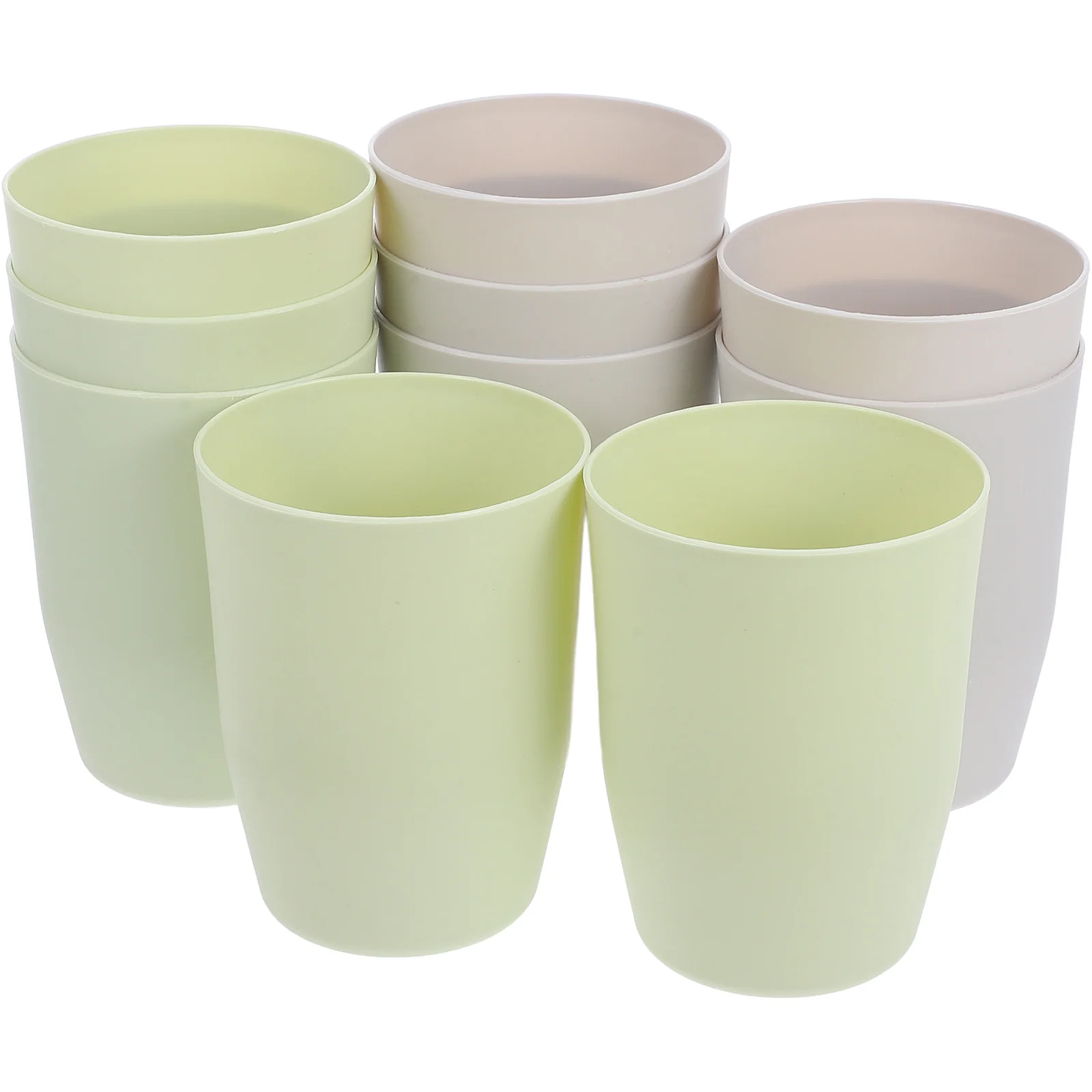 

10Pcs Mouth Wash Cup Reusable Sturdy PP Material Stackable Toothbrush Holder for Bathroom Travel Tumbler Easy Clean Brushing Mug