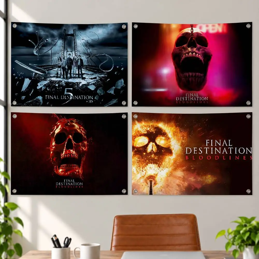 Movie Series Final Destination Aesthetic Wall Tapestry Flag Printed Wall Hanging Living Room Party Outdoor Decor