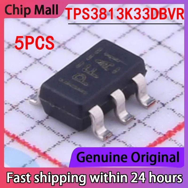 

5PCS New TPS3813K33DBVR Package SOT23-6 Monitoring and Reset Chip in Original Stock