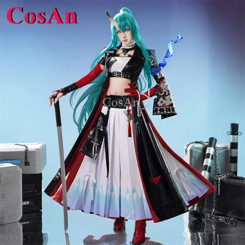 

CosAn Game Arknights Hoshiguma The Breacher костюмы для косплея великолепная элегантная боевая форма Хэллоуин вечерние одежда для ролевых игр