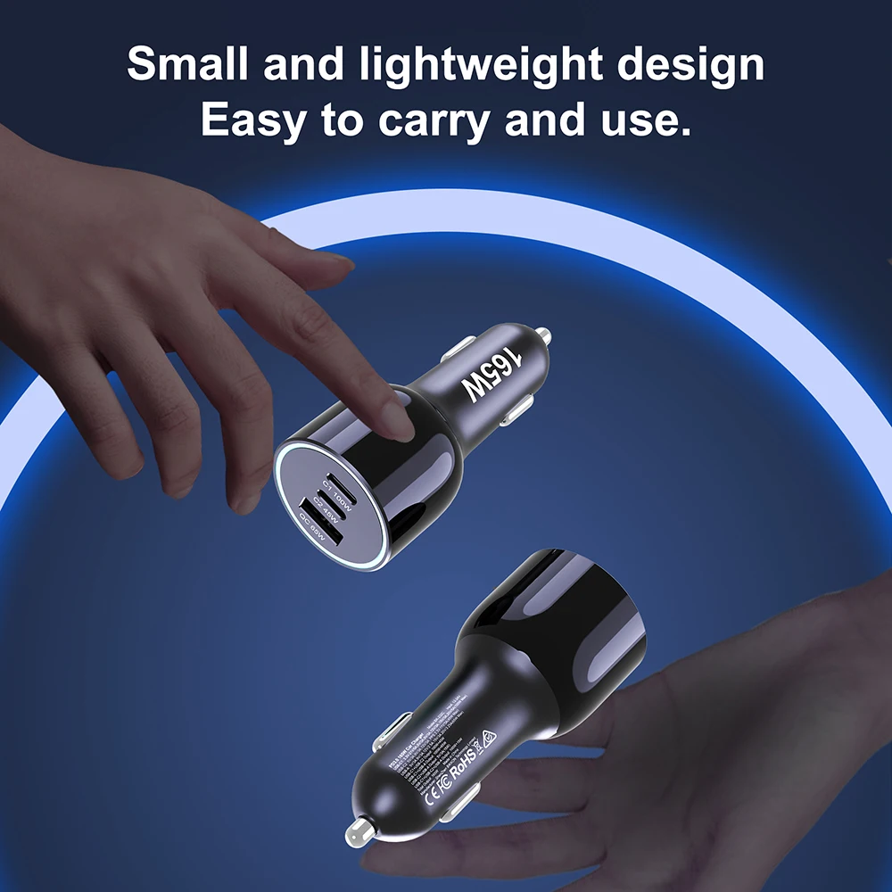 شاحن هاتف للسيارة سريع الشحن ، PD ، QC ، USB C ، محول لجهاز MacBook Pro ، iPhone 15 ، 14 ، 13 ، 12 ، xiao ، أجهزة الكمبيوتر المحمولة من smmong ، W