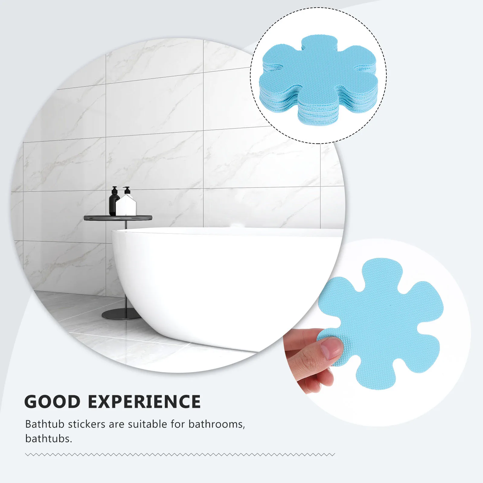 

20Pcs Non-Slip Bathtub Stickers Peva Anti-Slipping Decals for Bathroom Shower Kitchen Pool Stairs Safety Bathtub Adhesive Decals