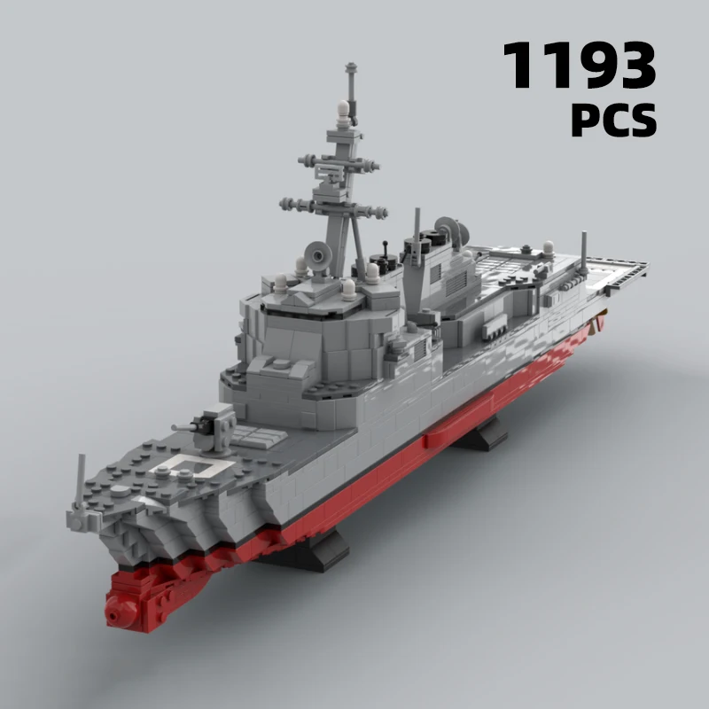 Military Arleigh Burke MOC Frigate building block Battleship kit USS warship Jack H Lucas guided missile bricks Cruiser vehicle