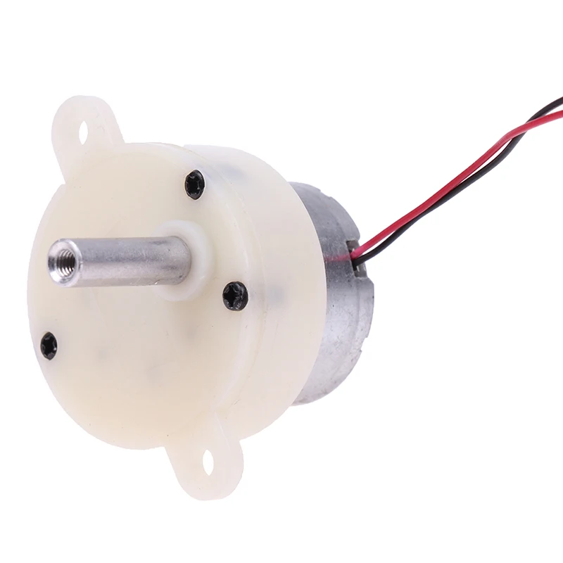 DC 6V 5 RPM Motor de engranaje silencioso alto par velocidad lenta Micro Motor eléctrico caja de cambios hacia adelante y hacia atrás