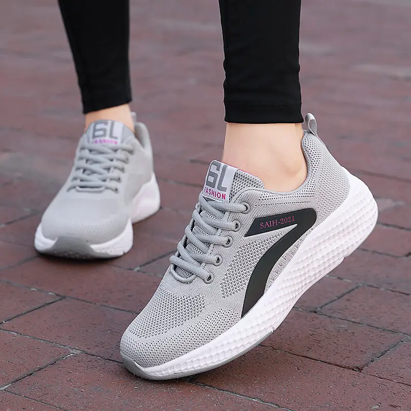 Casual Sportschuhe für Damen, Laufschuhe für Damen, atmungsaktive Jogging schuhe aus Mesh, Reises chuhe