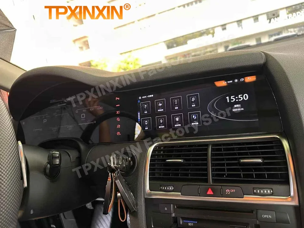 Android 14 Multimedia Screen For Audi Q7 2005~2014 Car GPS Player Intelligent Navigation Radio Coche With Auto Stereo Receiver