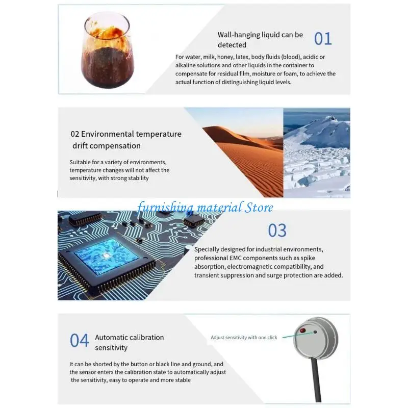 

Y5GD XKCY29V / XKCY29NPN Water Level Control Detection Tool Non Contact Liquid Level Module for DIY Projects