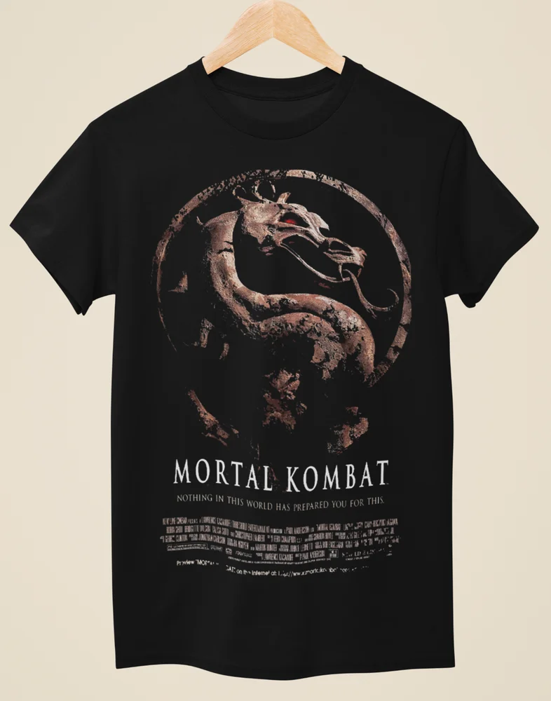 

Mortal Kombat - Movie Poster Inspired Unisex Black T-Shirt