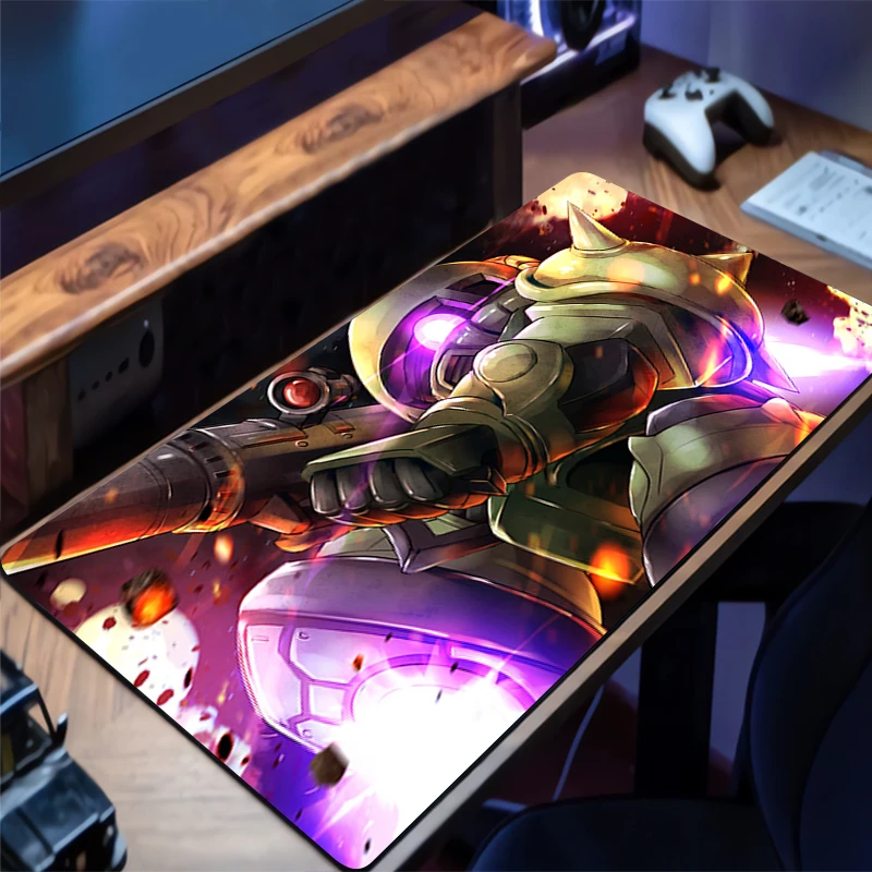 

Mouse Pad Mechanical Warrior Gundam Zaku II Rubber Mousepad Gaming Mats Laptop Desk Mat HD Mouse Mat PC Accessories Keyboard Pad